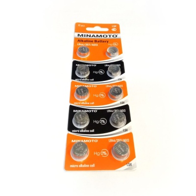 Батарейка Minamoto AG13/LR44/357, 1.5В, упаковка 10шт