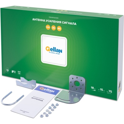 Gellan FullBand-18F панельная Антенна, 3G/4G/LTE/WiFi, 18 дБ Gellan FullBand-18F панельная Антенна, 3G/4G/LTE/WiFi, 18 дБ